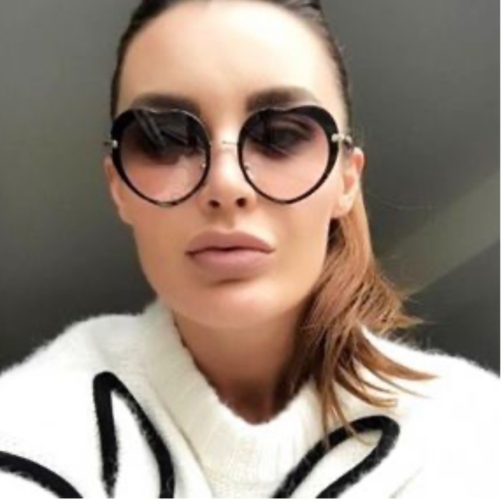 Authentic Miu Miu heart shaped sunglasses